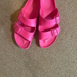 Hot pink Birkenstocks